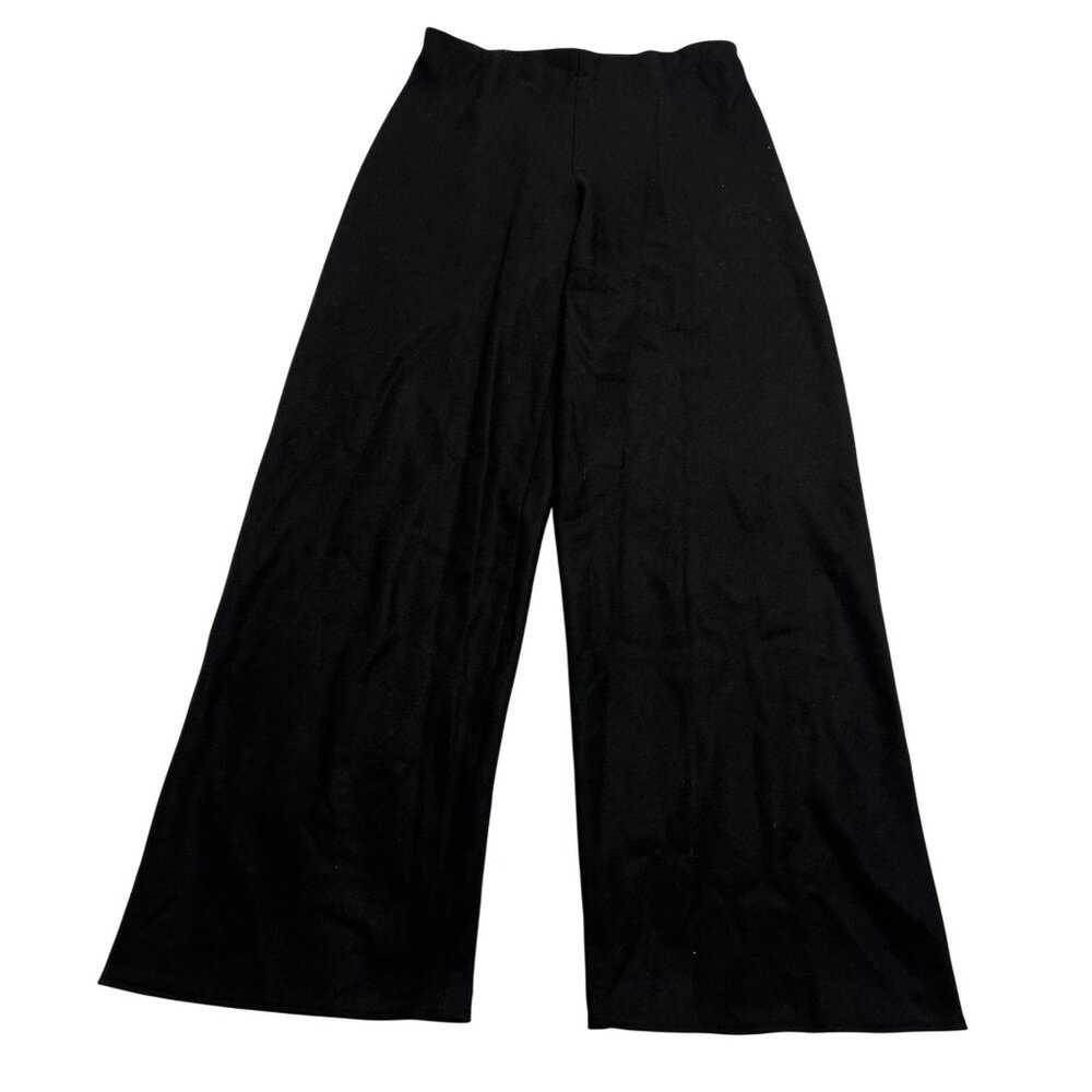 Vince Italian Wool Blend High Waist Bias Pant Style V134321907 in Black